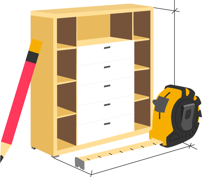 How to calculate furniture as a cubic metre