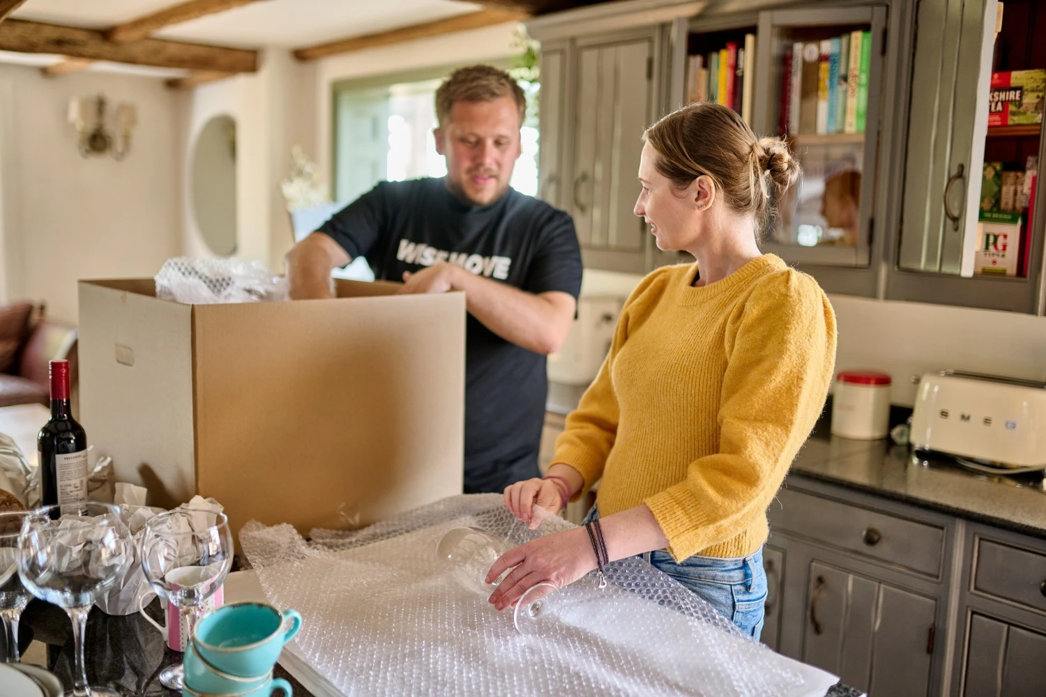 How to pack glassware for a move