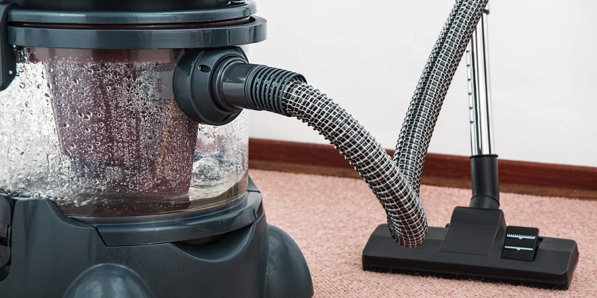 A vacuum cleaner that is being used to deep clean a new house which the home owners is about to move in
