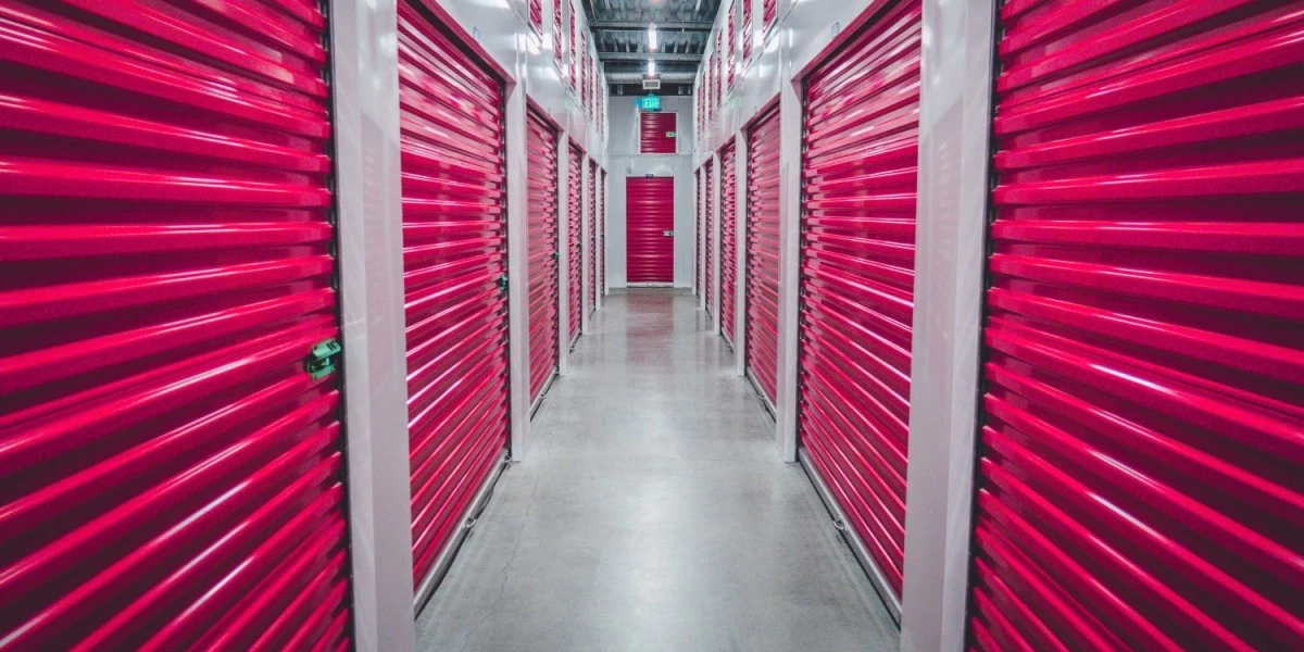 Inside a storage facility