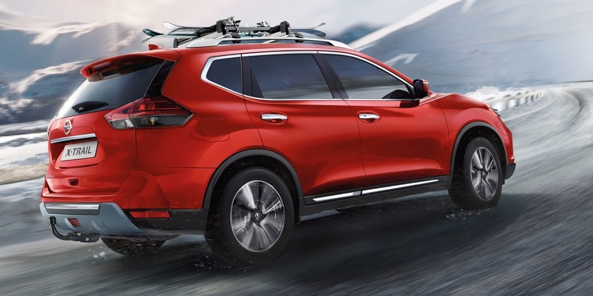 The iconic Nissam X-Trail four-wheel-drive, one of the most popular cars in New Zealand, ideal for off-road and urban excursions.