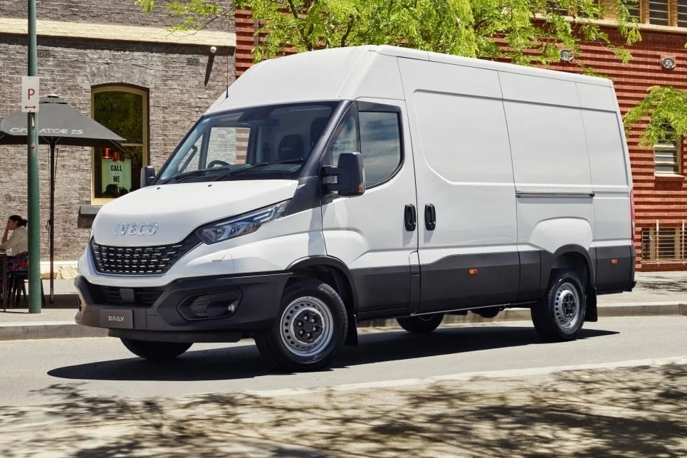 The Iveco Daily Van is a spacious and reliable cargo van that has been designed to provide tons of storage in the back, perfect for a business that needs to move large items like furniture and luggage