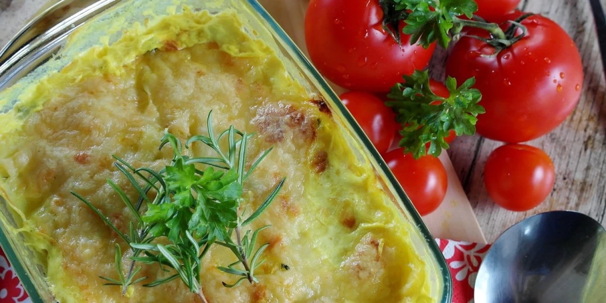 A casserolle, another easy to cook dish perfect to prepare during a home moving day