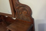 Wooden dresser with mirror