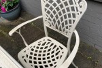 Patio / Outdoor Cast Iron Table & Chairs - 6 Seater