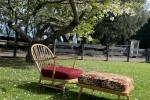 Mid century Ercol 203 chair and 341 footstool