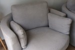 2 x grey swivel chairs (2)