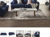 Early Settler Lisette 3.5 Seater Velvet Sofa Celeste Indigo