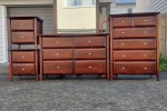Tall Boy, Bedside Drawer (2), Dressing Table/Drawer Unit, Dresser Mirr...
