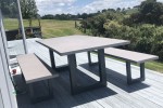 Outdoor dining table and 2 x benches