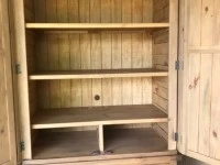 Cottage Hill Wooden Shelved Wardrobe