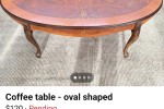Coffee table 1200 mm x 650 mm x 500 mm