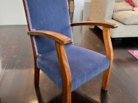 Blue antique kids chair