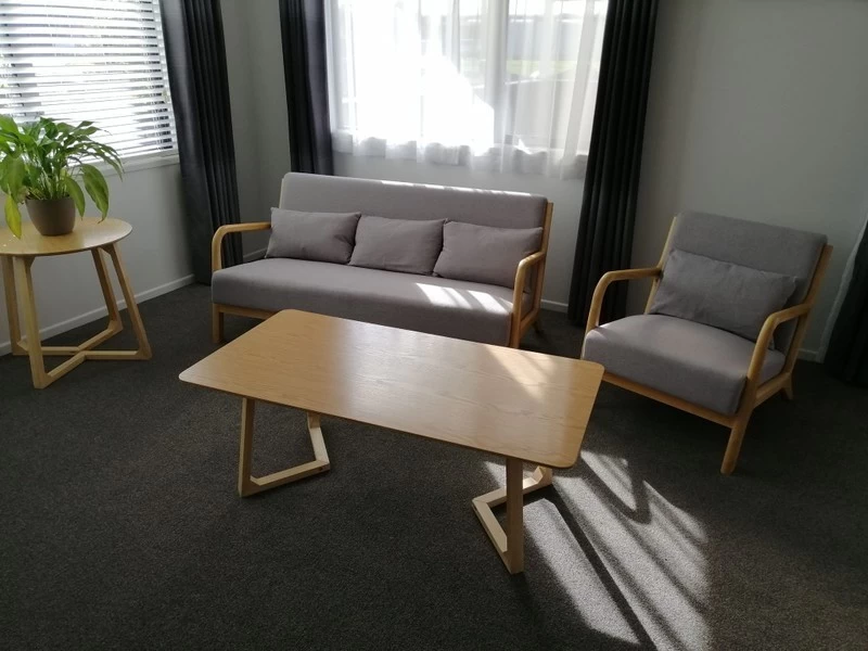 3-seater sofa, Single seat, Long coffee table, Circular coffee table