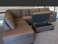 L-shaped sofa with pullout bed