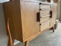 Solid Oak Mid Century Sideboard