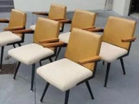 Eight dining chairs