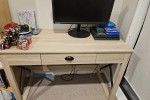 Single King Bed + Mattress, 5 drawer tallboy x2, 120 cm office desk x...