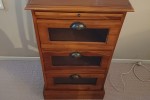 Kitchen stool (3), Glass table top, Fridge, Coffee table. Glass top, A...