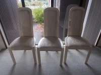 Marble solid dining table and 6 chairs