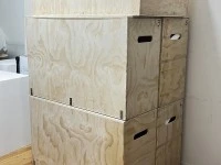 5 Artwork Crates, the size of two large refrigerators. (5)