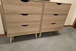Queen bed, tv, tv cabinet, dresser, computer desk, moving boxes x 3, d...