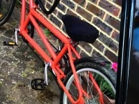 Tandem tag along bike