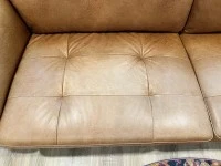 LUCA HENDRIX LEATHER 3 SEATER SOFA from Farmers