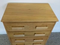 MID CENTURY TALL BOY DRAWERS- SOLID OAK, Drawers