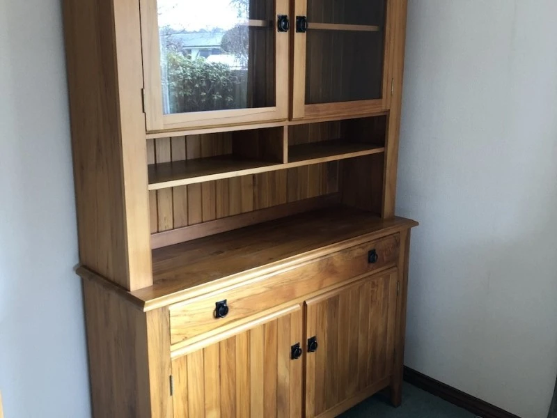 Large rimu bookcase, Small rimu/pine bookcase, Rimu hutch dresser can ...