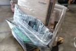 Boxes, arm chairs, various personal goods, artwork ~7 cu m total
