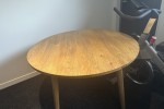 Oak Round Dining Table by Thread Design
