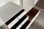 Hampton style wooden double wardrobe