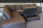 L-shaped sofa with pullout bed