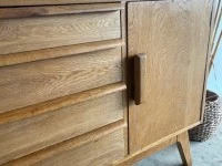 Solid Oak Mid Century Sideboard