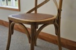 Oak Crossback Dining Chairs x4