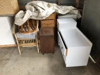 Double bed base and mattress, Queen bed base and mattress, Large buffe...