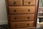 Queen bed and base, Bookcase, Side drawers x 2, Stool, Mirror, Mountai...
