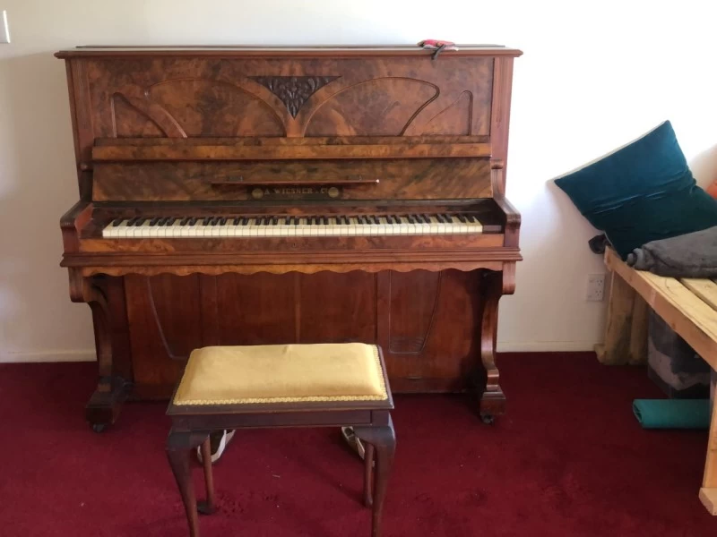 Old upright piano