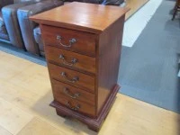 Teak 5 Drawer Tallboy