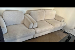 Sofa set: 2 seater+1 seater chair, Fridge freezer 370L