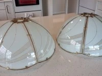 Two Tiffany light shades