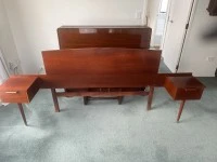 Duchess with mirror, drawer unit, queen bed head with drawers either s...