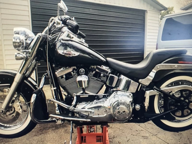 Motorcycle Harley Davidson Softail custom deluxe