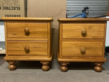 X2 rimu bedside tables