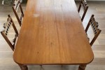 Restored Kauri Dining Table + 4 Chairs