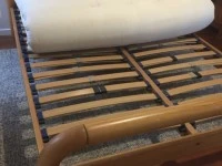 Queen Bed frame dismantled & queen futon mattress
