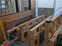 Plywood Window/Wall Panels + MDF Linings + Hardware in boxes