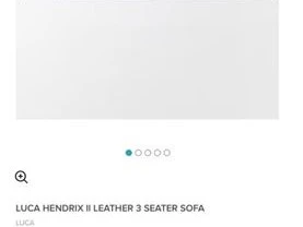 LUCA HENDRIX LEATHER 3 SEATER SOFA from Farmers