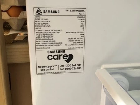Samsung SRL458ELS 450L stainless steel fridge freezer
